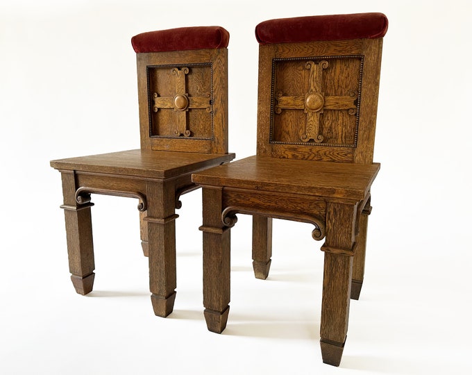 Antique Gothic Church Chair Gothic Décor Church Pew Chair Antique