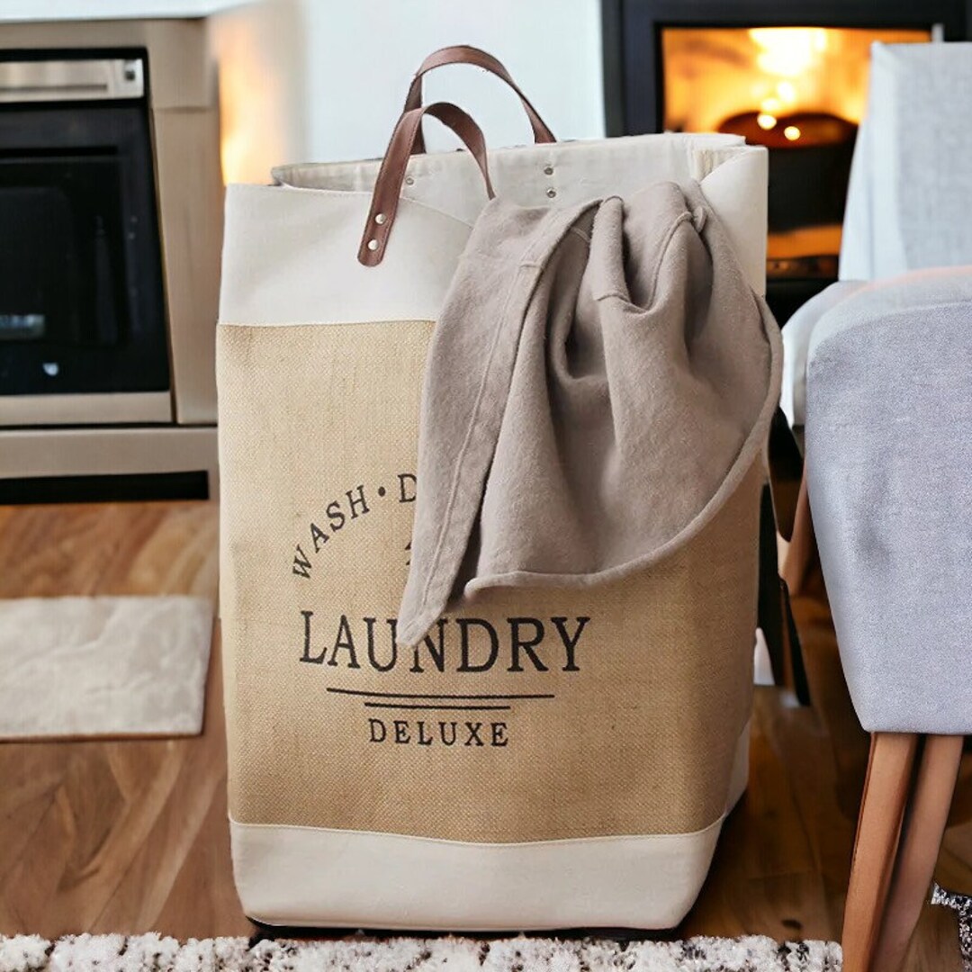 Large Capacity Laundry Basket Folding Storage Basket Decorative Laundry Basket Portable Bag