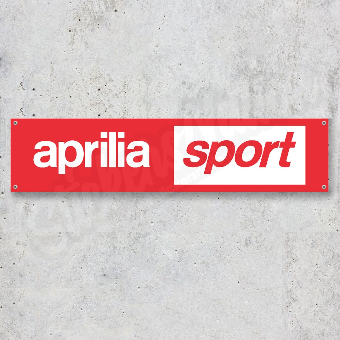 Aprilia Racing Vinyl Banner Motorsport Garage Sign Decoration - Etsy