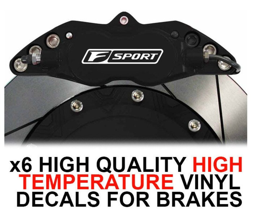 6x LEXUS Fsport Brake Caliper Stickers Tuning Sport Style Etsy