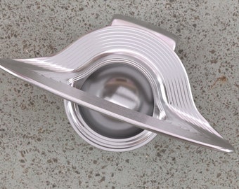 Stylish Gargantua Black Hole from Interestellar Movie Charm / Pendant - Polished Sterling Silver