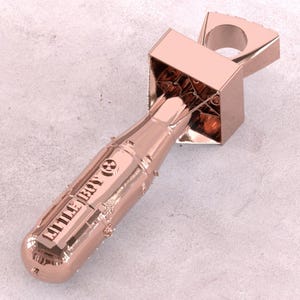 Stylish Nuclear Atomic Bomb Little Boy Charm / Pendant - Polished Copper