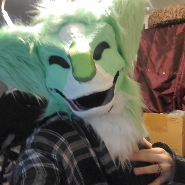 Fully Furred Dino-Mask COMMISSIONS