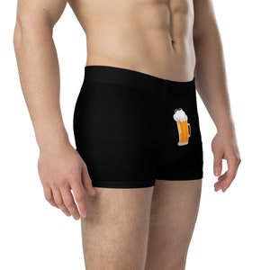 Men's Comfort Boxer Briefs - Funny Stag Bachelor Beer Entertaining Breathable Underwear for Ultimate Comfort Gift for Him