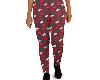 Christmas Stocking Joggers Sweatpants Pyjamas Pajamas Christmas Gifts for Girlfriend Wife Bridesmaid Flannel PJs xmas