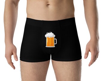 Men's Comfort Boxer Briefs - Funny Stag Bachelor Craft Beer Hoptimist Entertaining Breathable Underwear for Ultimate Comfort Gift for Him