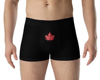 Men's Comfort Boxer Briefs - Funny Canada Day Entertaining Breathable Underwear for Ultimate Comfort Gift for Him