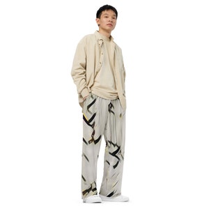 All-over print unisex wide-leg pants