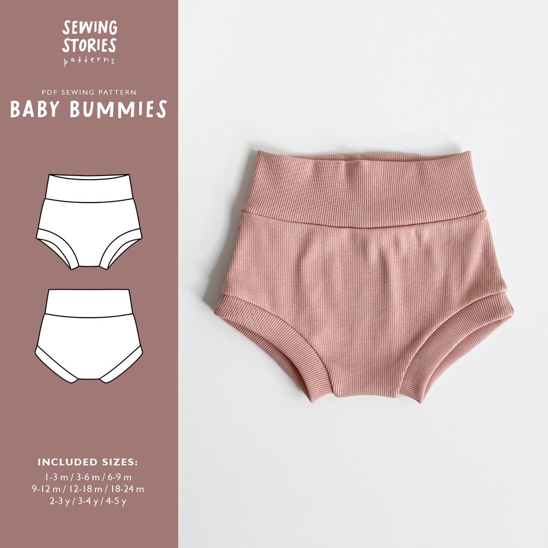 Baby Bummies PDF Pattern High Waisted Bummies Sewing Pattern Bummy