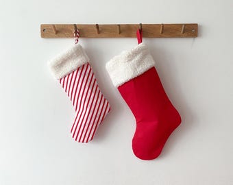 Christmas Stocking PDF pattern | DIY christmas craft | Holiday sewing project | 4 sizes | stocking with cuff sewing pattern