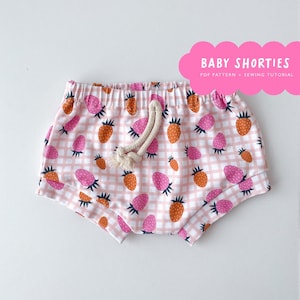 Baby Shorties PDF pattern | baby bummies sewing pattern | Diaper Cover | KIDS sewing pattern - 10 sizes | bloomers pdf pattern