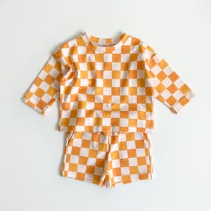 Cartamodello PDF per maglietta + pantaloncini / SET da cucito per bambini - 1 anno - 10 anni / Cartamodello per maglietta con spalle scese e pantaloncini con tasche