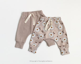 Harem Pants PDF pattern | Baby harem style baggy pants | Sewing tutorial | Sewing pattern | Instant download | Harem Pants