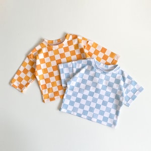 Modello PDF per maglietta con spalle cadenti e manica lunga / Tutorial di cucito / Cartamodello / Download immediato / 1 anno - 10 anni