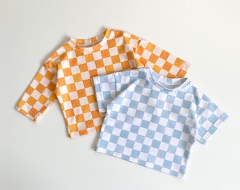 Dash drop shoulder T-shirt and long sleeve PDF pattern | Sewing tutorial | Sewing pattern | Instant download | 1 year - 10 years