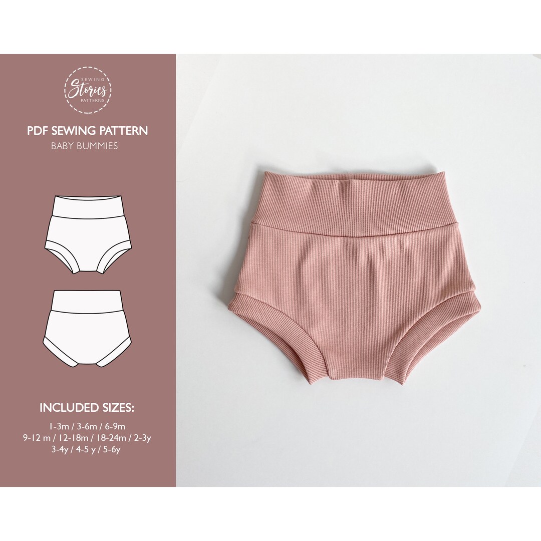 Baby Bummies PDF Pattern High Waisted Bummies Sewing Pattern Etsy