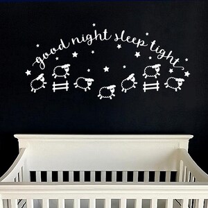 Sheep. Good night sleep tight. | Wall Decal Sticker