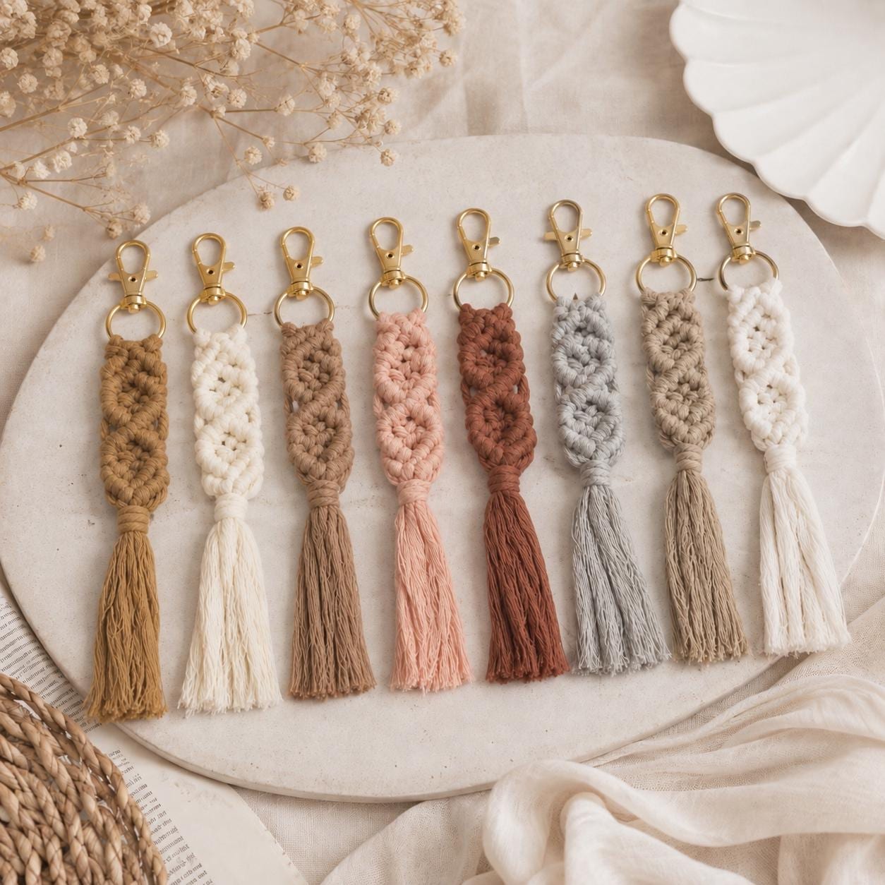 Macrame keychain - Etsy 日本