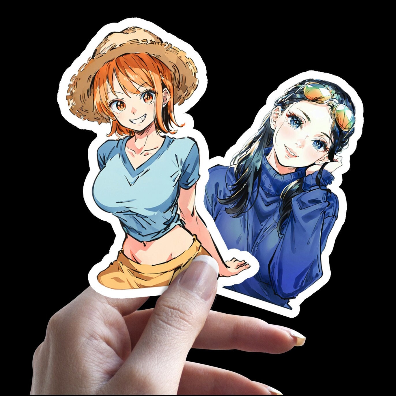 Sticker autocollant holographique - Nami - One Piece - Stickers