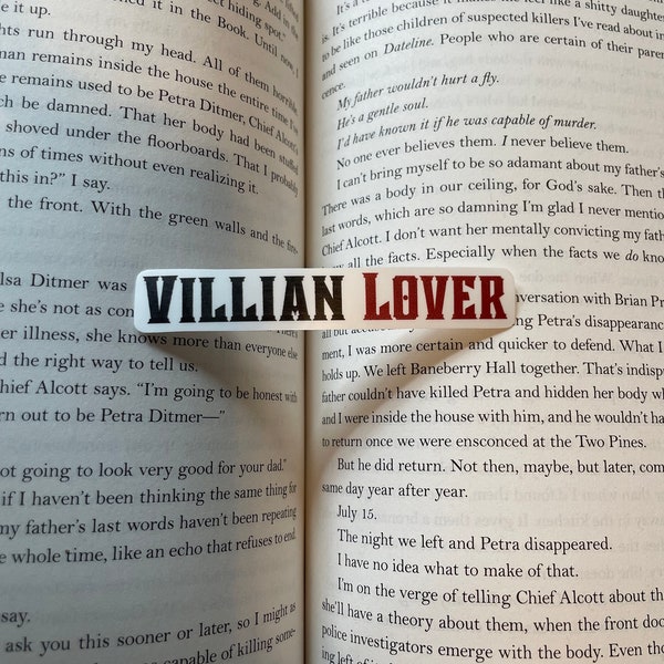 Villain Lover Sticker | Fantasy | Laminated