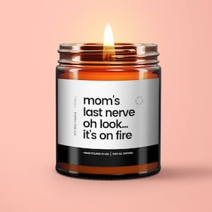 Muttertagskerze, letzte Nervkerze, lustige Kerze, Muttertagskerze, lustiges Geschenk, letzte Nervkerze, Mama Geschenk, Geschenk für Mama