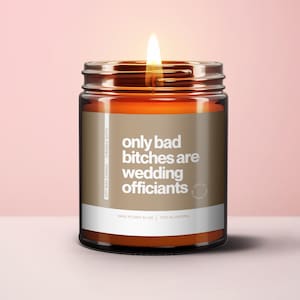 Officiant Gift Wedding Funny Wedding Officiant Gift Only Bad Bitches are Wedding Officiants Unique Gift Wedding Professional Thank You Gift