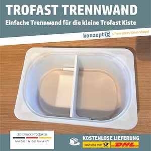 Trofast plastic crate divider suitable for the small Trofast crate 20x30x10 cm