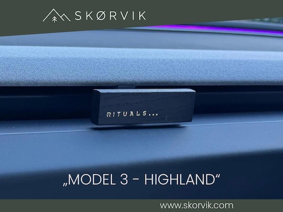 Autoduft-Halter kompatibel mit RITUALS® für Tesla Model 3 HIGHLAND | Lüftungshalter