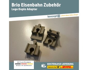 Brio railway accessories / Lego adapter / train stop / 3D printing