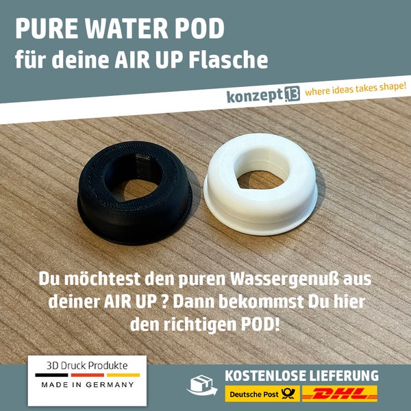 Air Up Blind Pod / PURE WATER POD für deine Air up Flasche - Wassergenuß ohne Aroma / 3D Druck