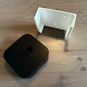 Apple TV 4k wall mount/TV holder / 3D printing image 2