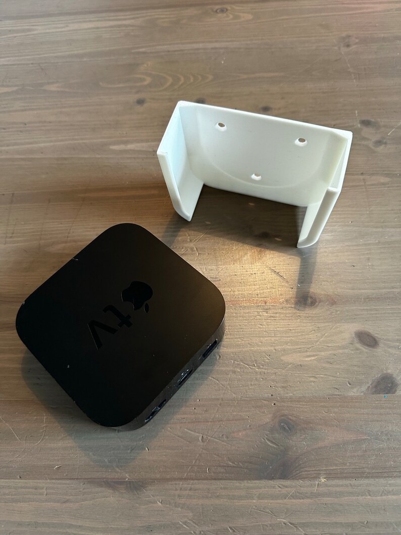 Apple TV 4k wall mount/TV holder / 3D printing image 2