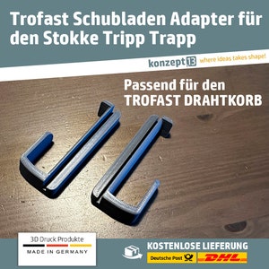 Drawer adapter for IKEA Trofast wire basket suitable for Stokke Tripp Trapp
