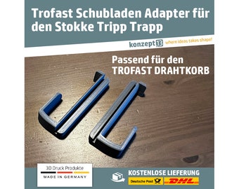 Drawer adapter for IKEA Trofast wire basket suitable for Stokke Tripp Trapp