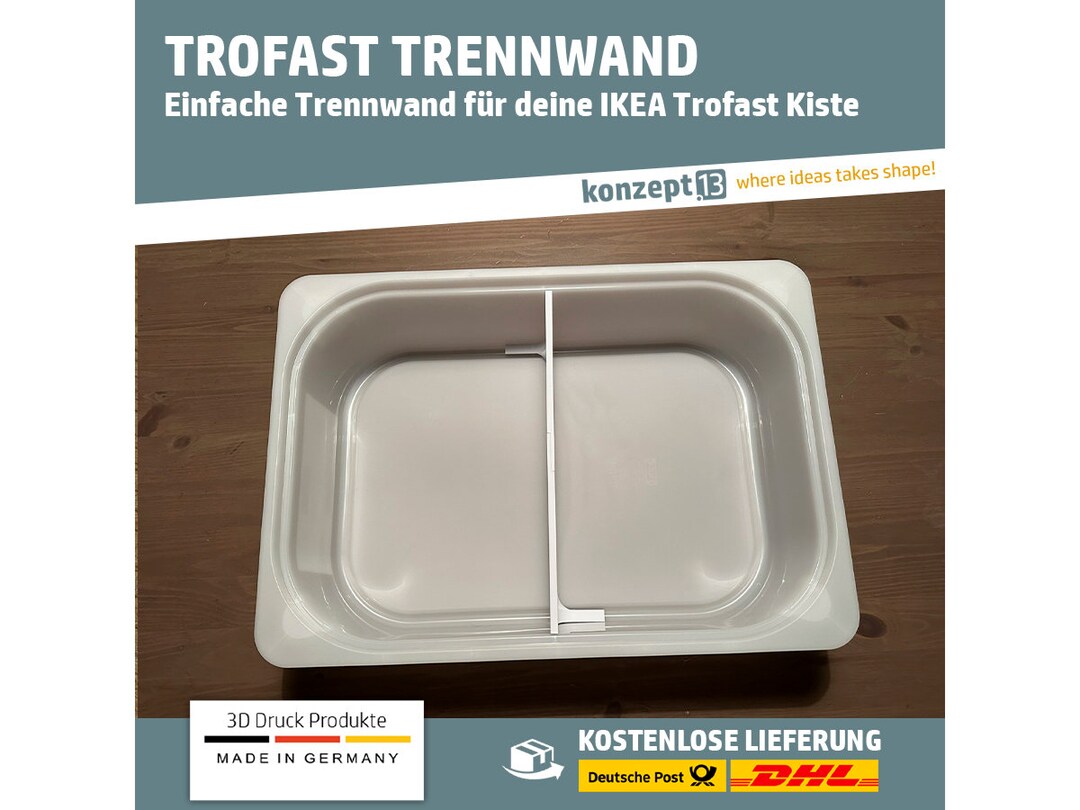 Trofast Plastic Crate Divider Suitable for the Trofast Crate 42x30x10