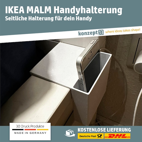 IKEA MALM mobile phone holder / side holder for your mobile phone