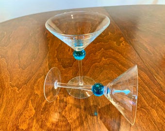 Bombay Sapphire martini glasses