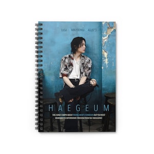 Suga Haegeum Spiral Notebook | Agust D | Min Yoongi D-DAY Journal | Ruled Line