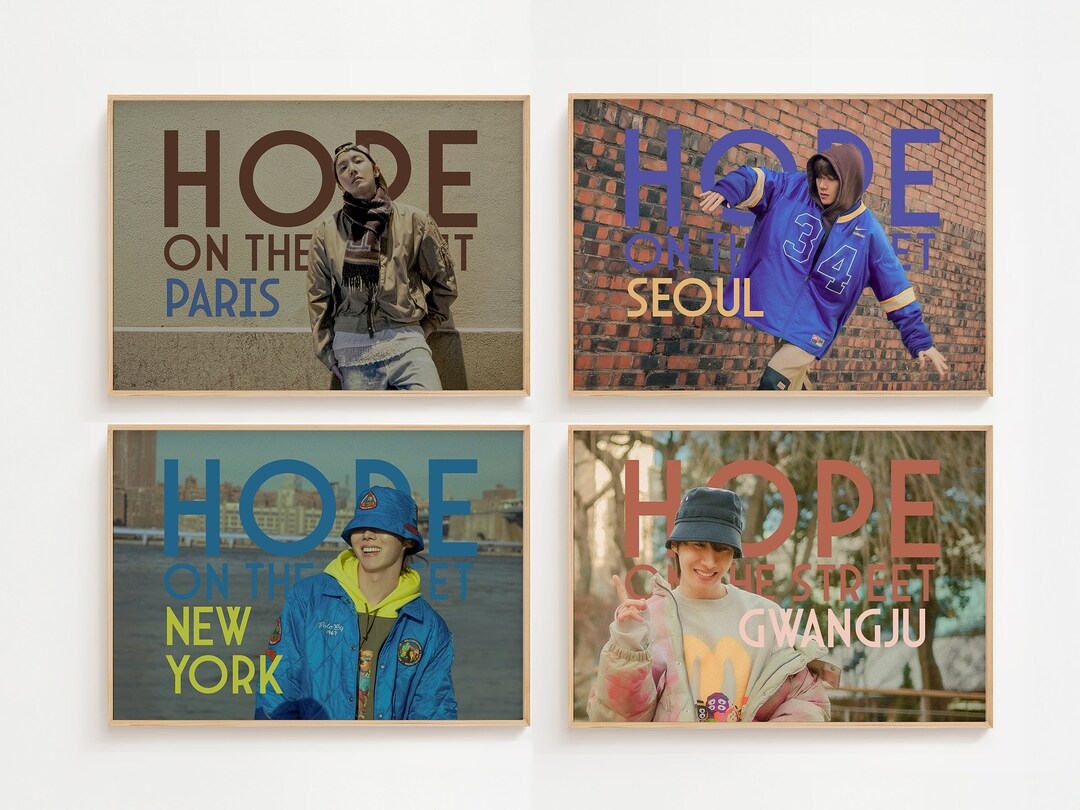 Jhope Hope on the Street Cities Posters | HOTS Vol 1 Print | Jung ...