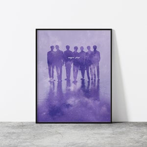 Impression boutique de magie | Affiche OT7 | Album de réponses Love Yourself | Confort inspirant