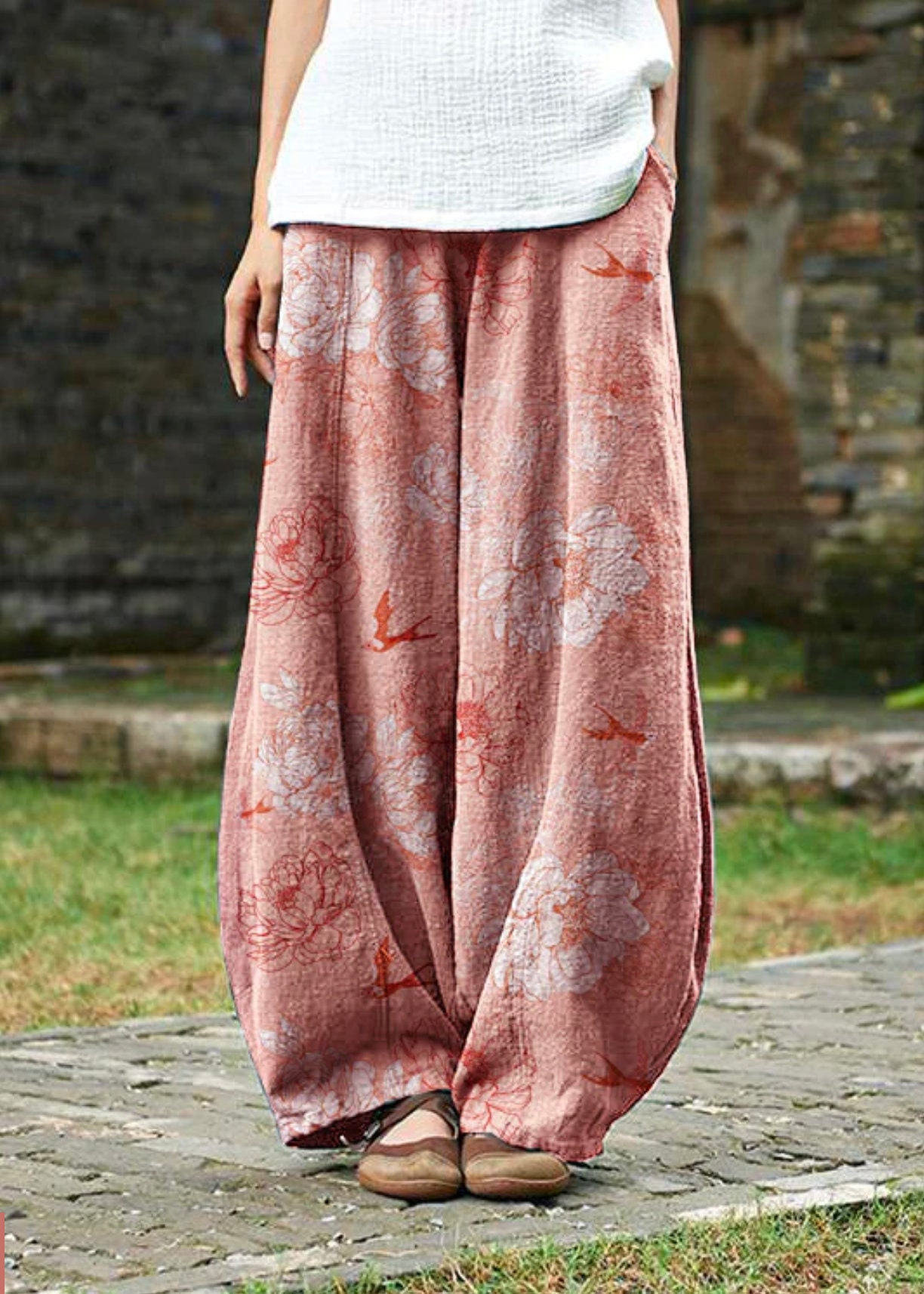 Wide Legged Trousers Sewing Pattern, Bloomers Pants, Instant
