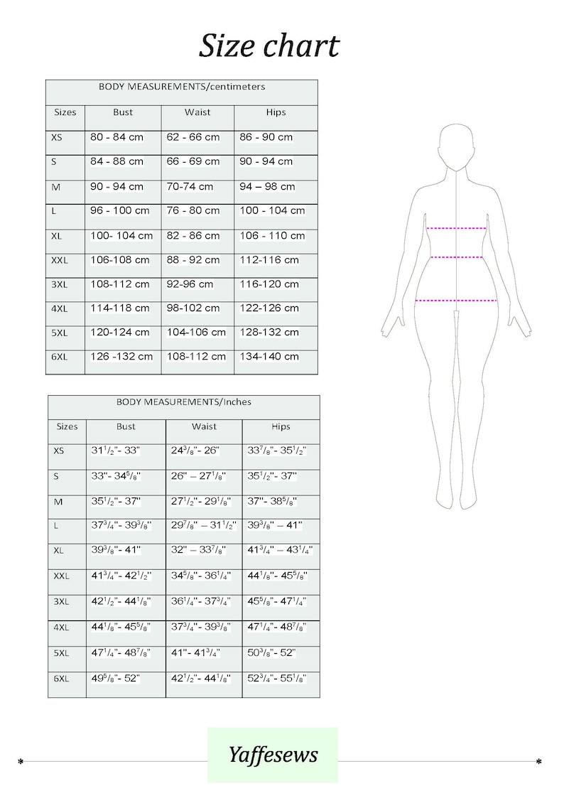 Oversized Shirt Sewing Pattern, Top With Ties on the Back, Sizes XS-6XL ...