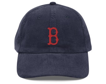 Boston Red Sox &#39;B&#39; vintage corduroy pet