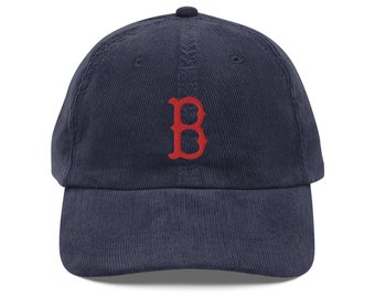 Boston Red Sox 'B' Vintage Corduroy Cap