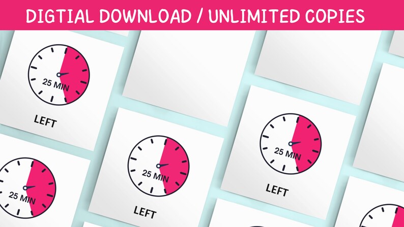 Visual Time Flashcards | Transition Cards for Non Verbal Kids (digital ...