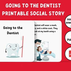 Social Story About Going To The Dentist | Printable Social Story | Digital Social Story | Printable Social Skills Story For Preschool Kids