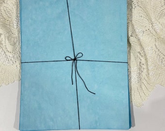 Hand Dyed Paper - Aquamarine Blue - 90gsm -20 Sheets