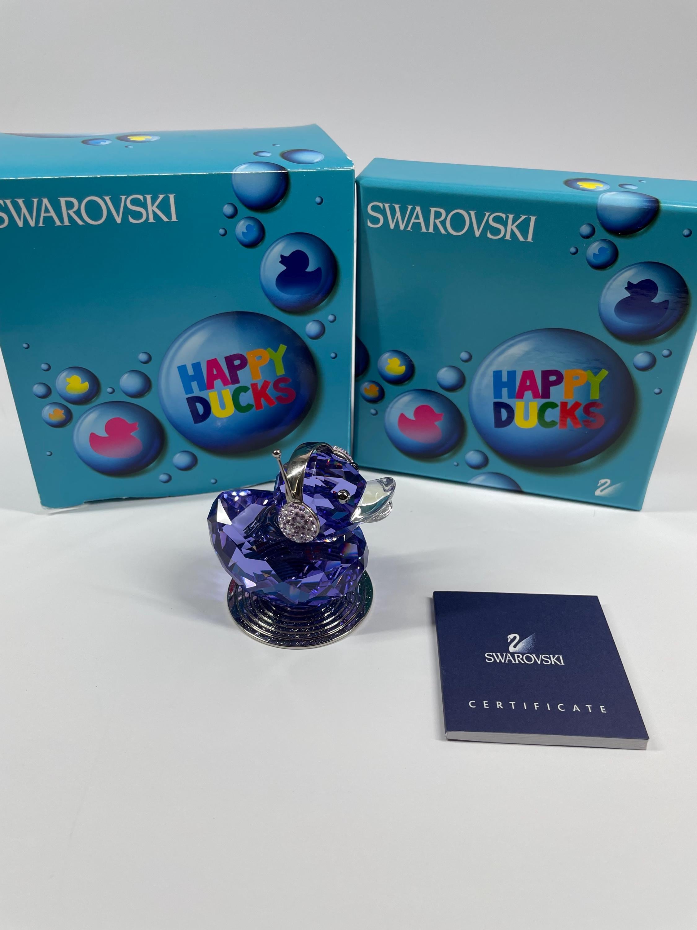 Swarovski figurines happy duck - Etsy 日本