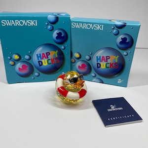 Swarovski figurines happy duck - Etsy 日本