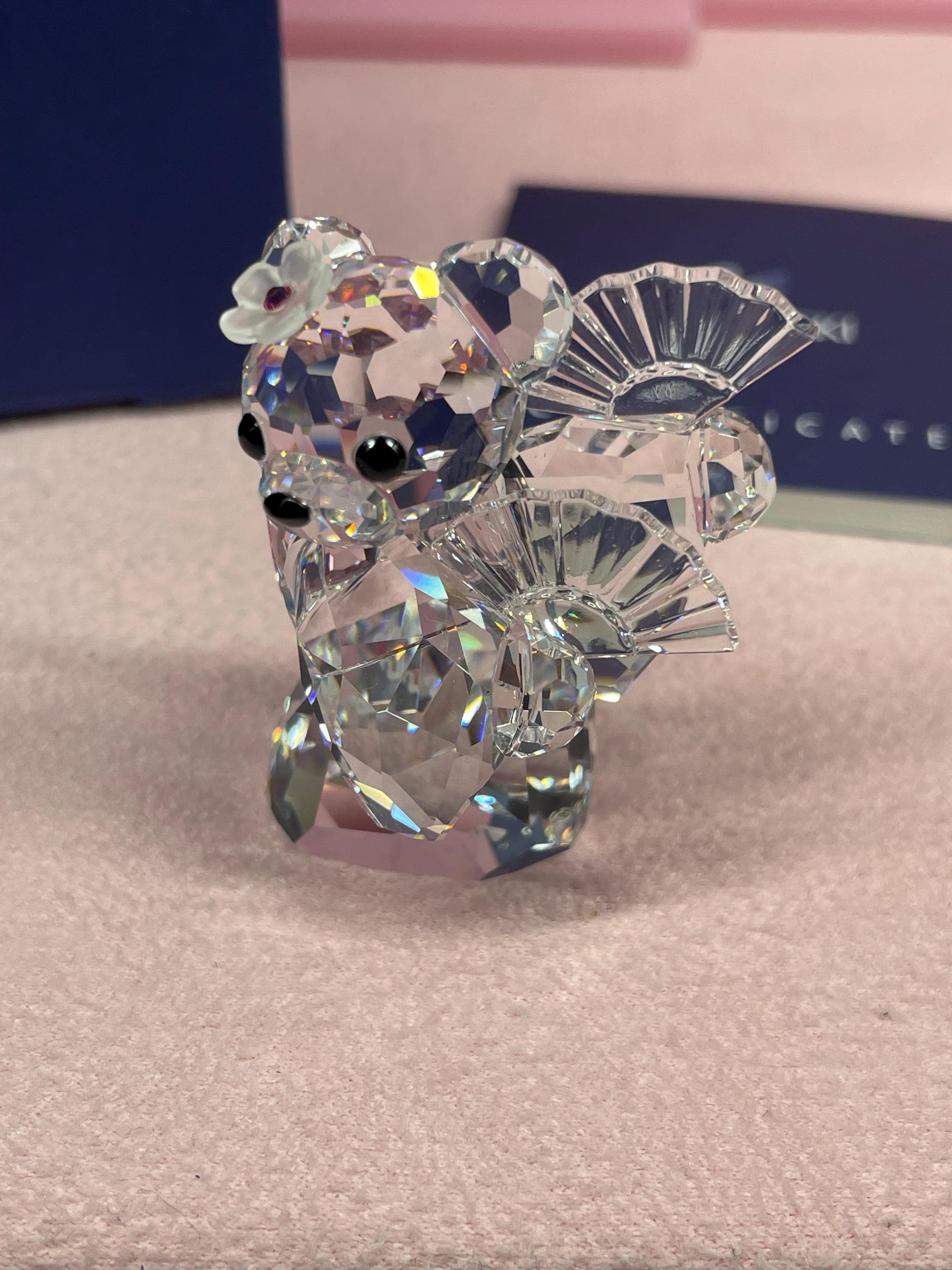 Swarovski クリスタルベアlovlots MIB Swarovski Crystal Lovlots Figurine Kris Bear Kumiko 883414 - Etsy